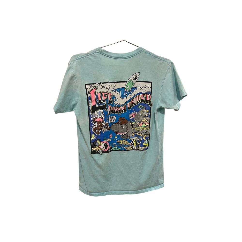 Vintage 80s T&C Surf ‘Life Down Under’ T-Shirt Thrilla Gorilla Town & Country
